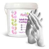 adult hand casting kit with casted hands