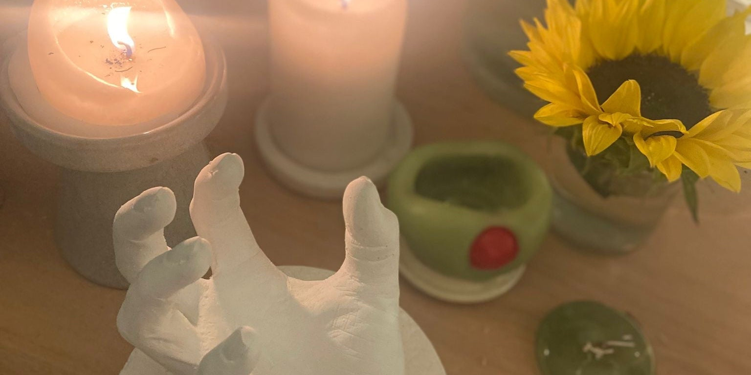 Halloween candle holder! Just in time for spooooky season!